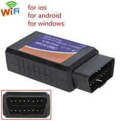 Adeeing ELM 327 Wifi V1.5 OBD2 Автомобильная диагностика obd-ii сканер PIC18F25K80 чип OBD2 авто код ридер для Android/IOS r20