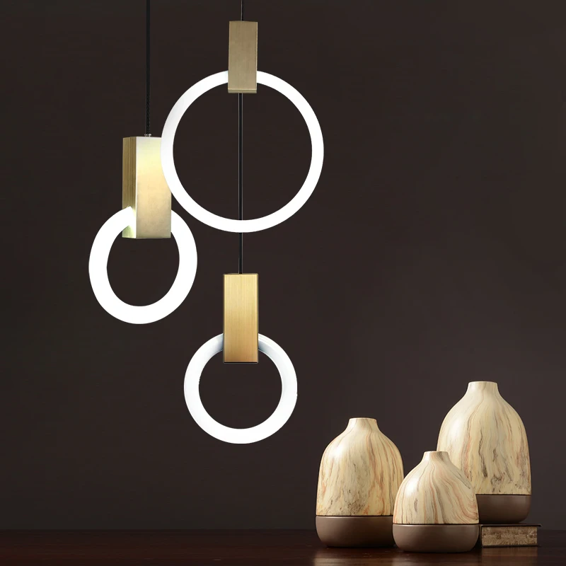 Villa Stairs Led Pendant Light Circles T5 Lustre Pendant Ligting Plate Metal Luminaria Indoor Lighting Lamparas Suspension Lamp Villa Stairs Led Pendant Light Circles T5 Lustre Pendant Ligting Plate Metal Luminaria Indoor Lighting Lamparas Suspension Lamp