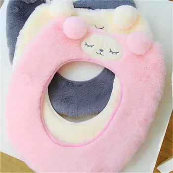 

Long Velvet Toilet Seat Cover Closestool Warm Soft Seat Cover Universal Toilet Seat Mats Washer Bathroom Contour Mat Supplies