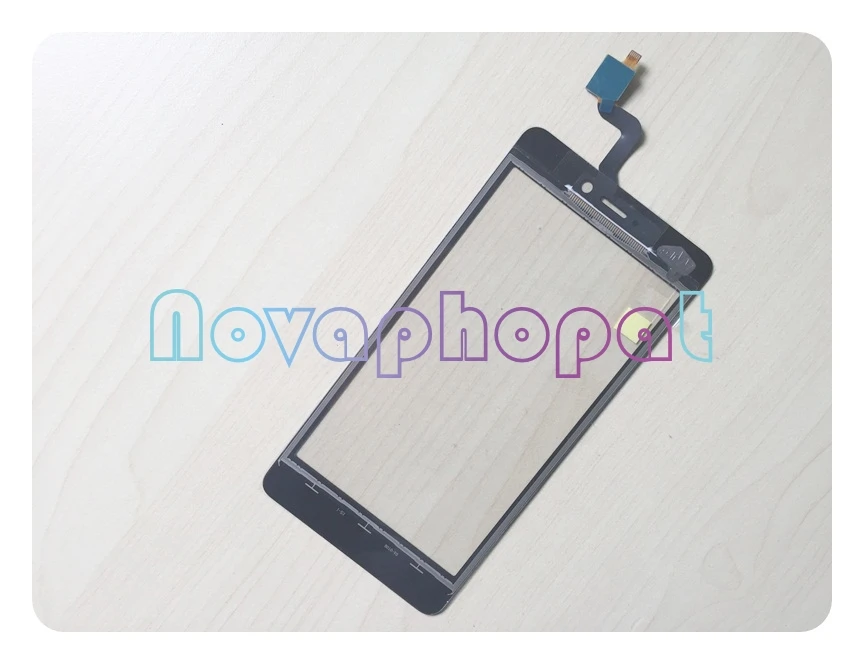 Черный сенсорный экран Novaphopat для BQ BQS 5025 сменный с цифровым преобразователем +