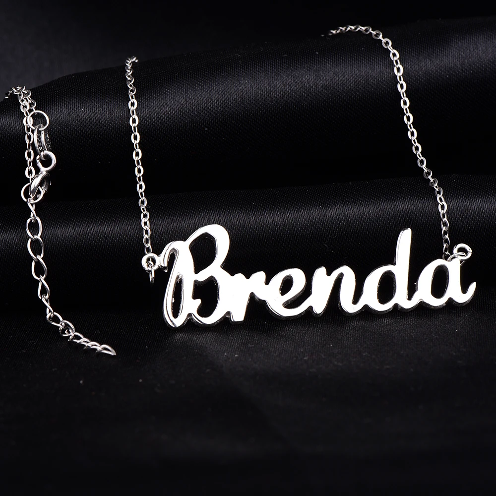Stainless steel Personalized Name Necklaces Women Necklaces & Pendants Name Custom Nameplate Necklace Jewelry Gift Dropshipping (6)