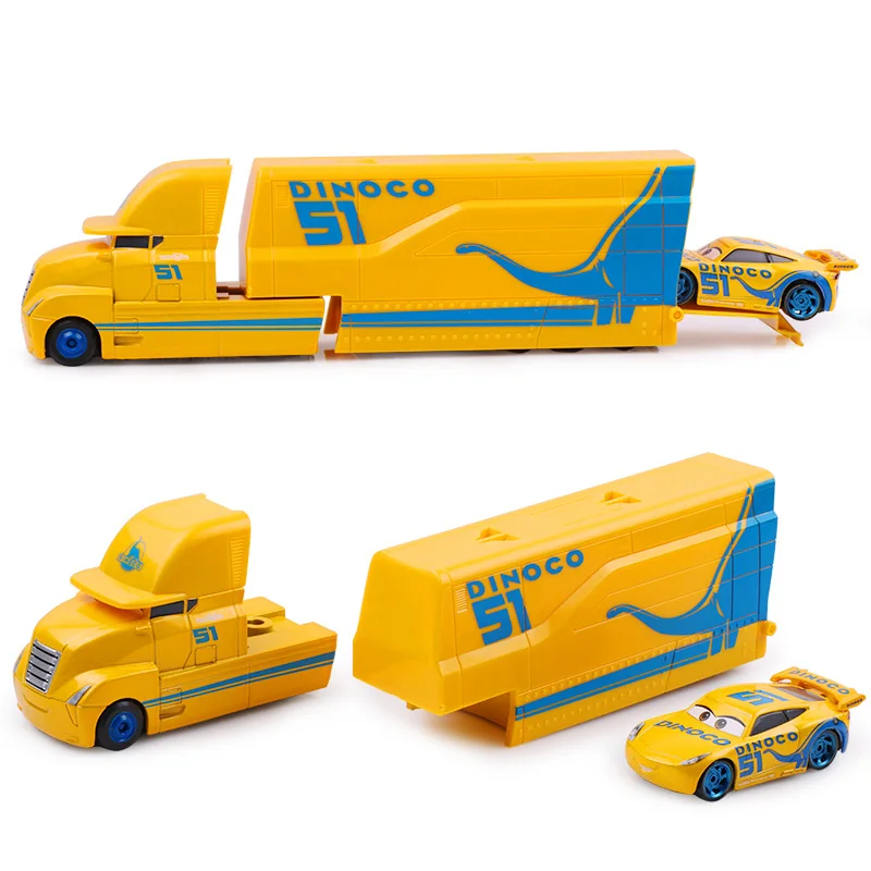 Cars Disney Pixar Cars 2 3 Toys Lightning McQueen Jackson Storm Cruz Mack Uncle Truck 1:55 Diecast Model Car Toys For Children