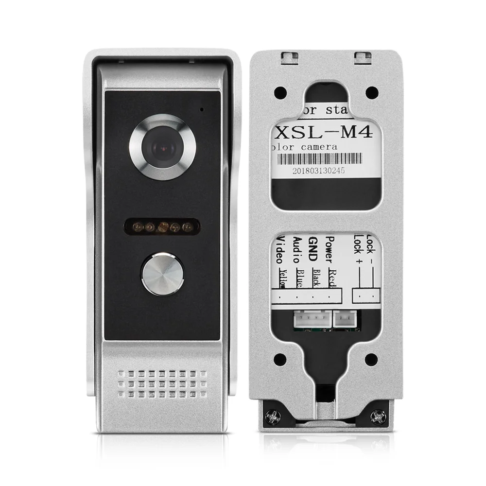 Дверной телефон домофон наружная панель вызова блок для квартиры домашней безопасности видео-телефон двери дверной звонок Система ИК ночного видения