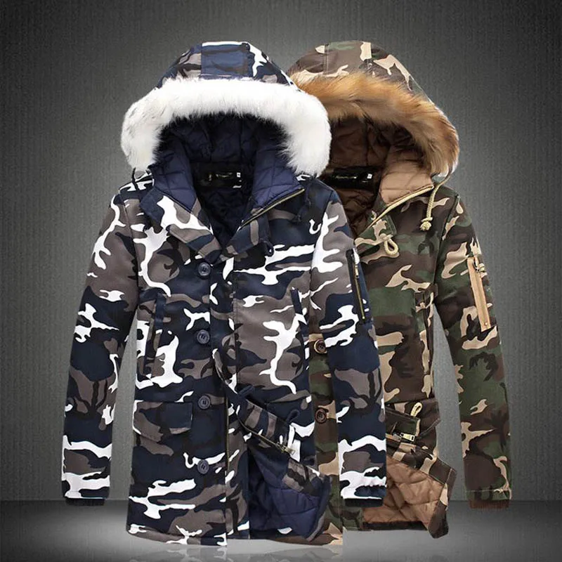 camo jacket fur hood