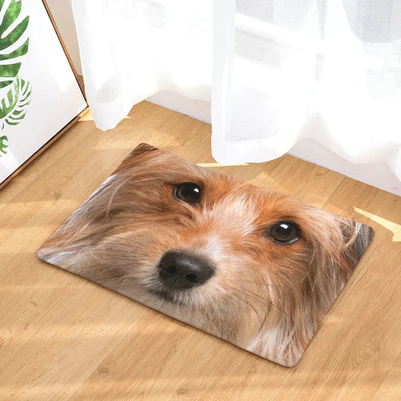 Новые ковры с принтом собаки, Нескользящие кухонные коврики для дома, гостиной, коврики 40x60 см - Цвет: 10