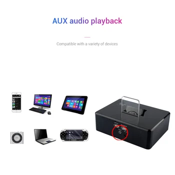 

Creative Digital Alarm Clock Wireless Bluetooth Speaker Stereo Sound FM Radio Speaker Rotating Charging Base Speaker