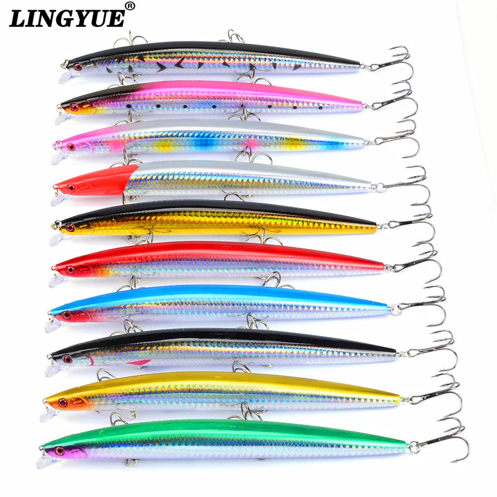 12.5cm//12.4g Fishing Lures 6 Colors Minnow Lure High Quality Carp Fishing Tackle