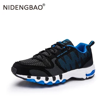 

Brand 2018 Mesh Breathable Running Shoes Men Handmade High Quality Outdoor Sneakers Male Lightweight Lace Up Sports Shoes