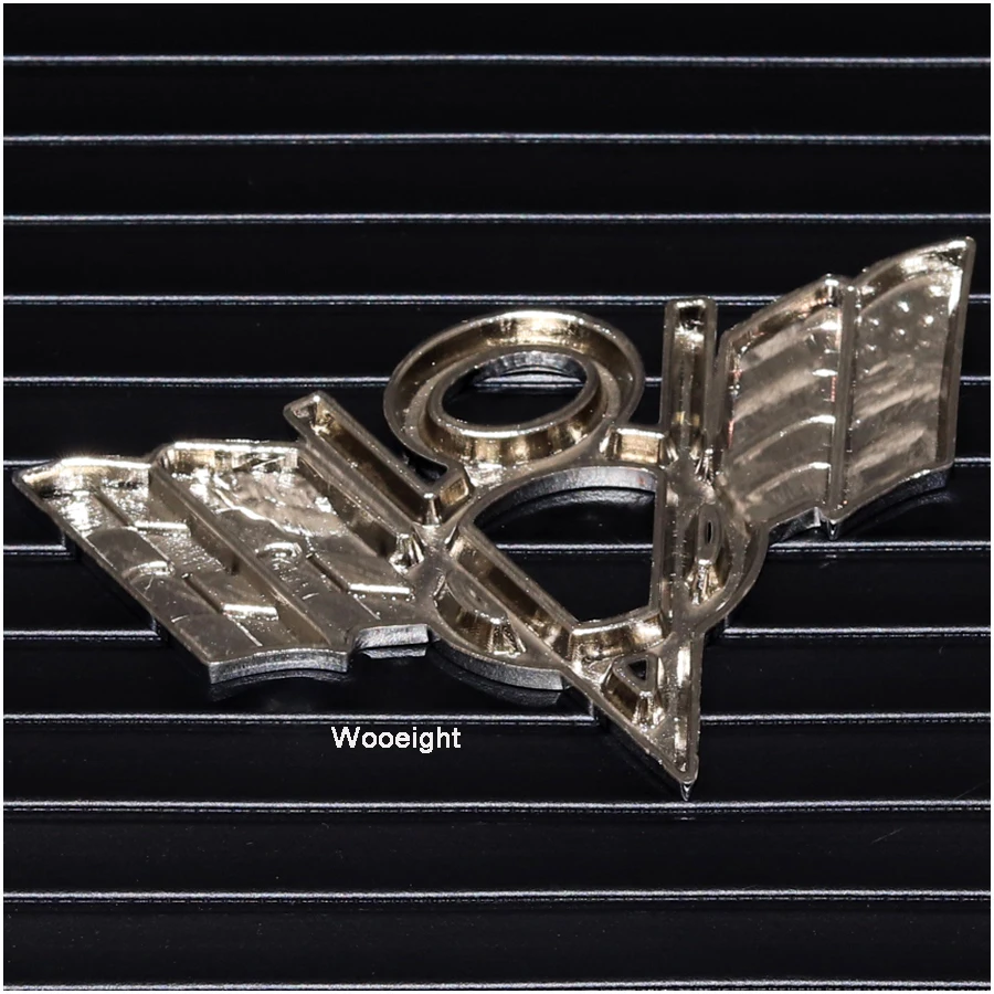 Wooeight 3D Metal V8 Emblem Badge American Flag Car Sticker Fender Tailgate Styling For Ford Chevrolet Keychain Trunk Key Ring  (6)