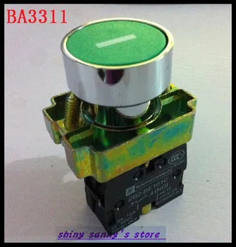

4Pcs/Lot BA3311 XB2-BA3311 1 NO Momentary Green Sign Flush Pushbutton
