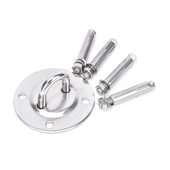 

1 Set Useful Ceiling & Wall Mount Anchor Bracket Hook for Aerial Training Straps Yoga Swing