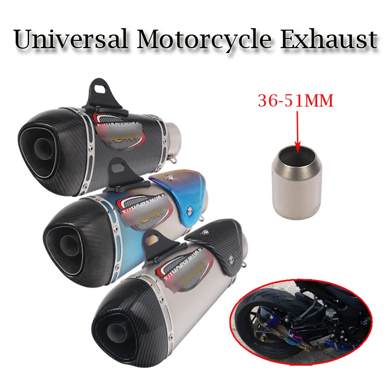 

Universal Motorcycle Yoshimura Exhaust Pipe Escape Modified Carbon Muffler DB Killer Silencer For Ninja 400 GSXR600 K6 KTM R15