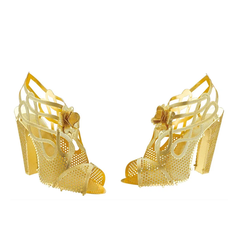 

NANYUAN 3D Metal Puzzle Assembling High Heels Shoes Pumps Model Building Puzzle Home Furnishing Educational Gift Kid TOYS J12203