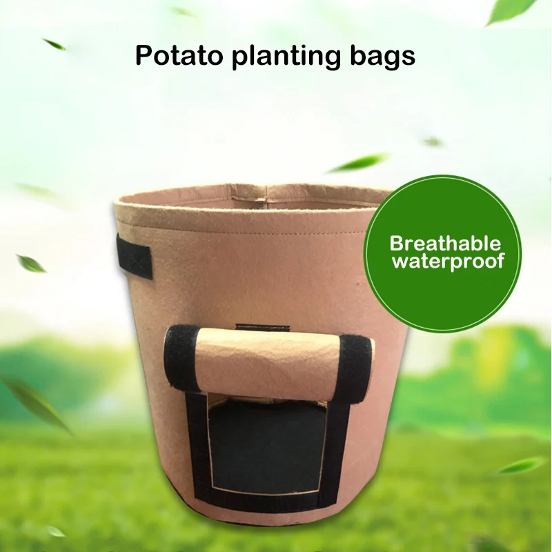 

Home Garden Breathable Clamshell Planting Bag Potato Tomato Vegetable Plant Growth Bags Kitchen Garden Vertical Grow Bag Pot