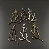 GraceAngie 30PCS Antique Silver Alloy Branch Of Tree Pendant Connector Holes Charms Handmade Jewelry Finding 59*45*6MM 35352