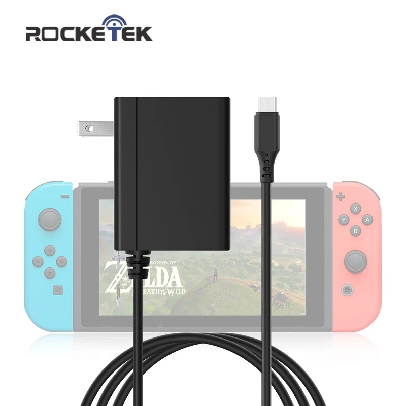 

Rocketek US Plug Wall Travel 2.6A 39W Charge AC Adapter Charger For Nintend Switch NS Game Console Type C Power Supply Charging
