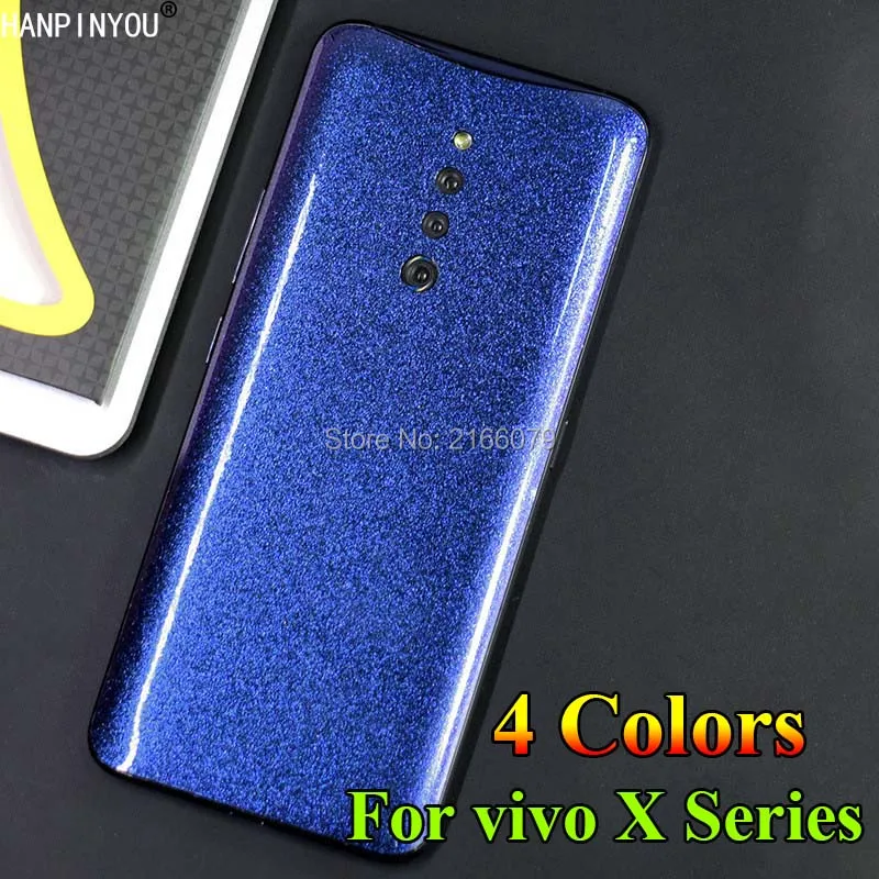 

For vivo X27 X27 Pro X21 X21 UD X23 Full Back Gradient Glitter Cover Bling Diamond Protect Skin Decal Sticker Film