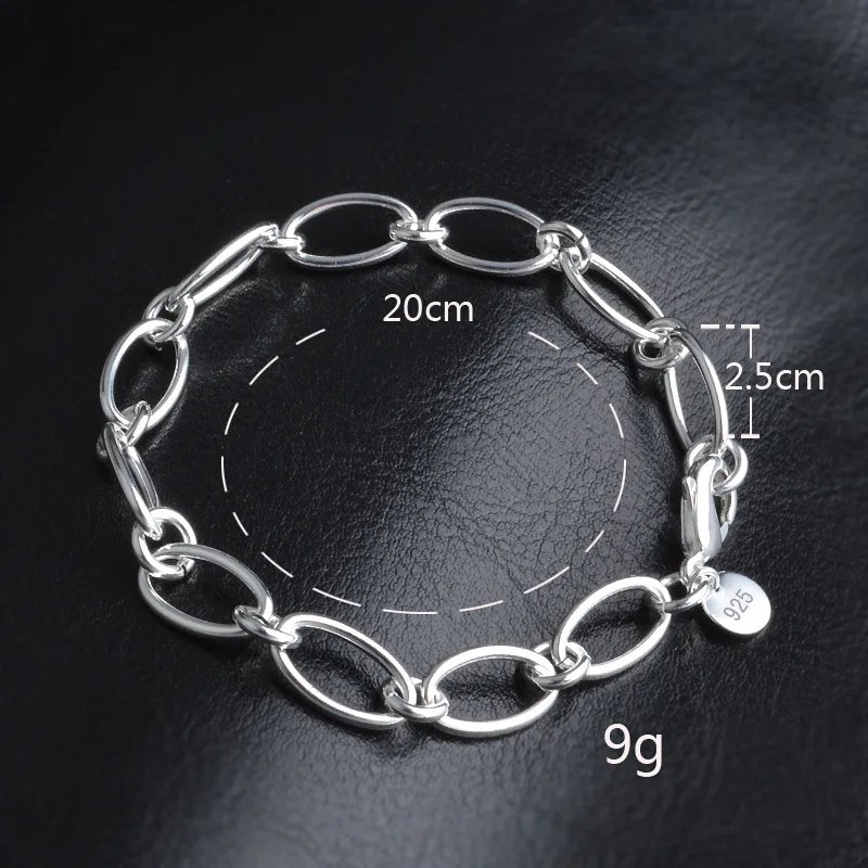 Женский браслет с подвесками серебряным покрытием|bracelet bracelet|charm braceletbracelets & bangles |