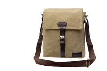 Hot Men Messenger Bags Canvas Vintage Bag Men Shoulder Crossbody Bags for Man Brown Black Small Bag Designer Handbags LJ-088
