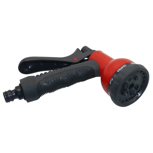 Водяной пистолет насадка для садового шланга ручной опрыскиватель 8 моделей Автомойка регулируемый спрей для полива пистолет садовый полив - Цвет: Красный