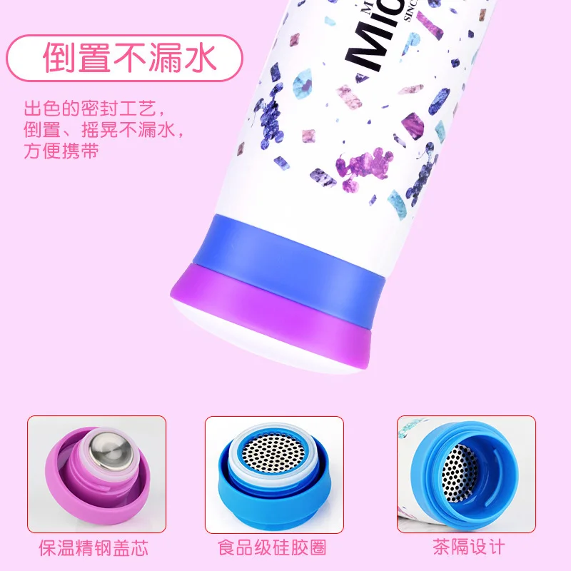 400ml 2019 new Disney Minnie Mickey Mouse Colorful hand cup 304 straight drink cup High-grade water cup for Girlfriend gift 400ml 2019 new Disney Minnie Mickey Mouse Colorful hand cup 304 straight drink cup High-grade water cup for Girlfriend gift