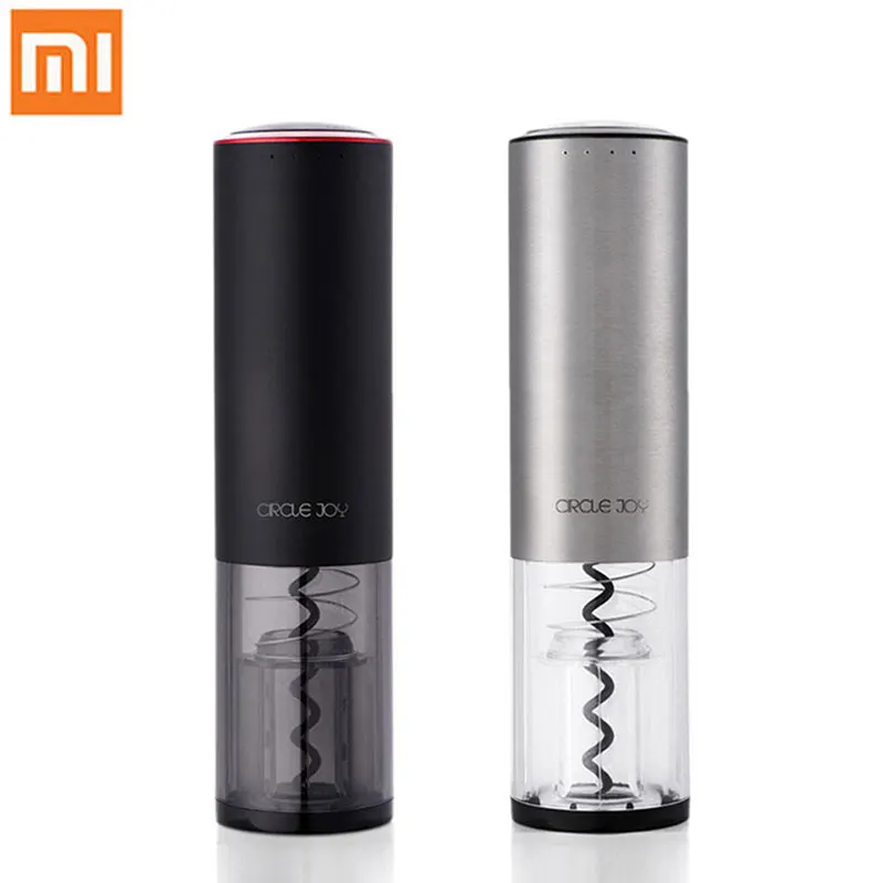 

Xiaomi Circle Joy Automatic Electric Wine Opener Mijia USB Rechargeable Corkscrew Red Wine Bottle Opener Kit From Youpin