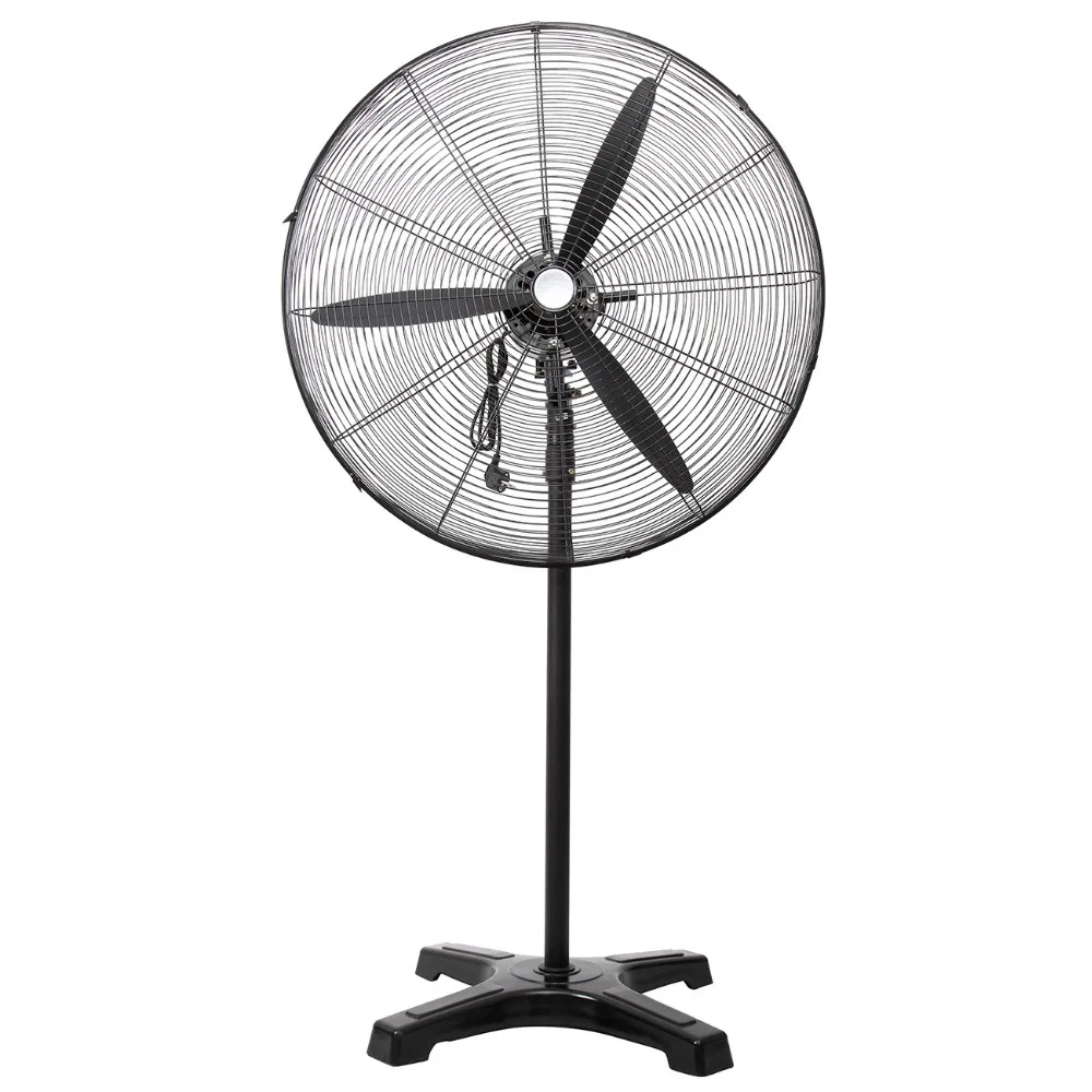30" High Velocity 3 Speed Pedestal Industrial Fan 55" 71 ...