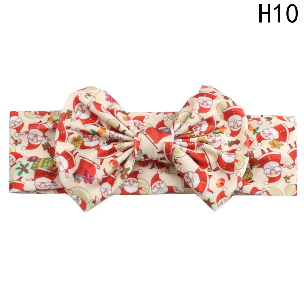 

Christmas Bow Print Headband Children Headband Baby Hair With Headdress Hair Accessories Hair Bands For Girls