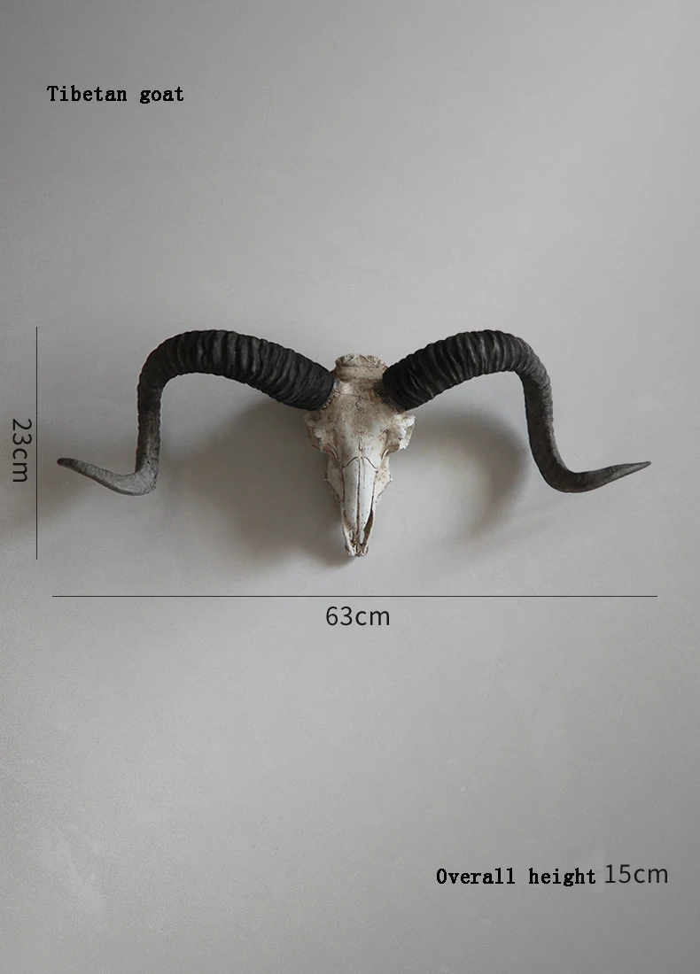 Американские оленьи рога() Череп настенные украшения креативные подарки декоративные смолы ремесло подарки - Цвет: style 4