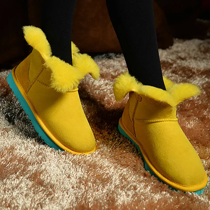 New 2018 Real Sheepskin Free Shipping Women's Shoes Nature Fur Wool Leather Woman Snow Boots 100% Genuine Sheepskin Boots New 2018 Real Sheepskin Free Shipping Women's Shoes Nature Fur Wool Leather Woman Snow Boots 100% Genuine Sheepskin Boots
