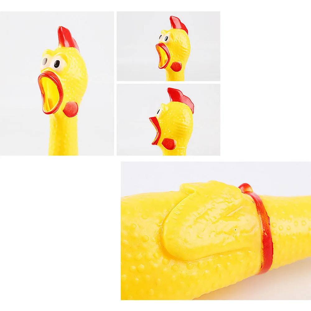 17CM Screaming Chicken Squeeze juguete del sonido estridente Animales divertidos Gadgets 17CM Screaming Chicken Squeeze juguete del sonido estridente Animales divertidos Gadgets