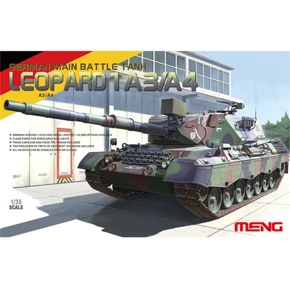 OHS Meng TS007 1/35 немецкий основной боевой танк Леопард 1 A3/A4 AFV модель строительные