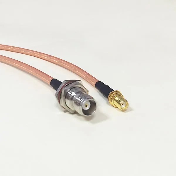 

High quality low-attenuation TNC Female Jack  Connector Switch SMA Female Jack Connector RG142 50CM 20" Adapter