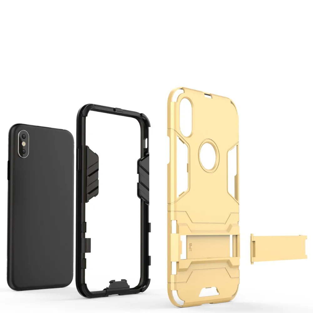 Чехол для iPhone SE 2020 SE2 XS MAX XR 8 7 Plus X PC + TPU Гибридный противоударный защитный прочный 6