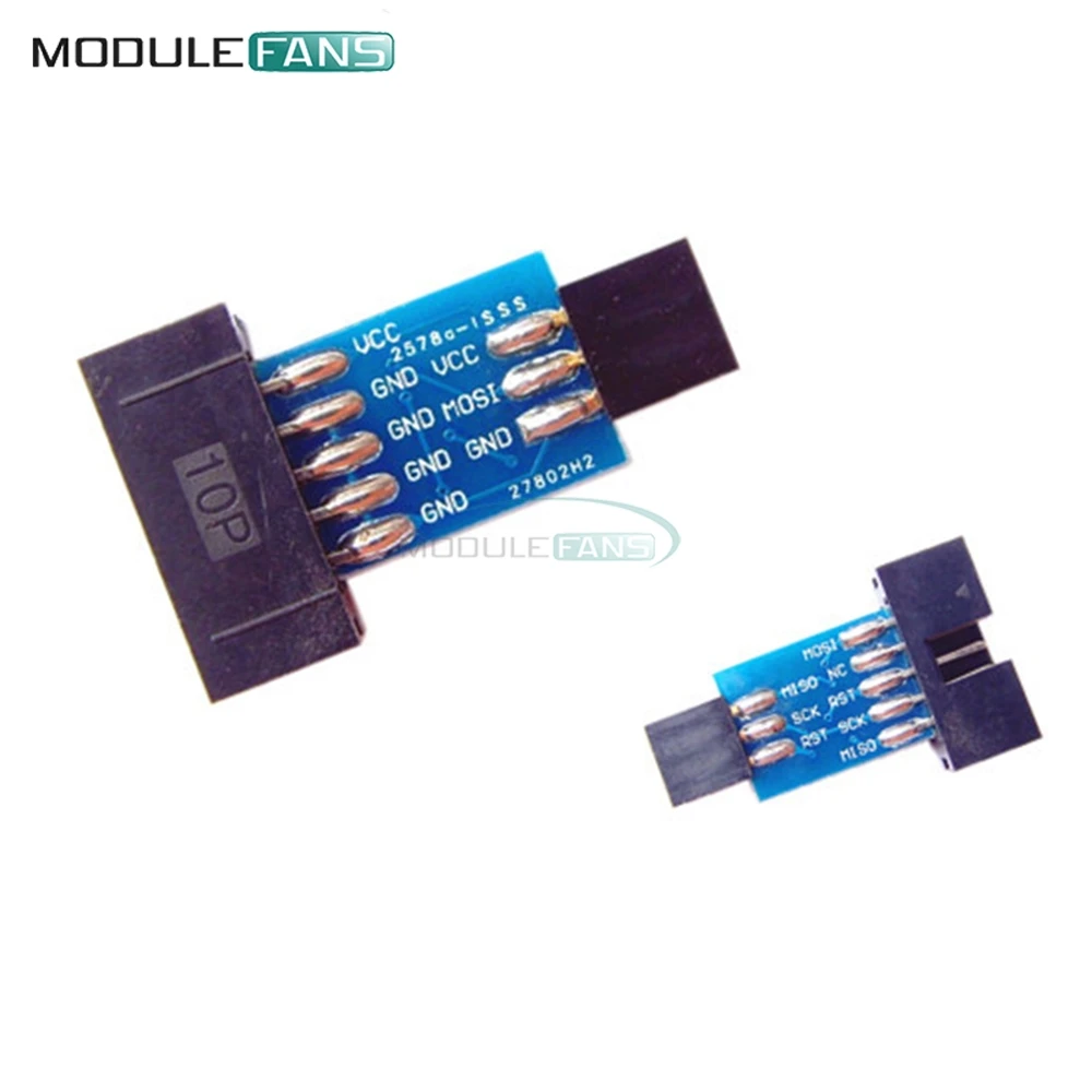 10Pin в 6PiN адаптер конвертировать стандартный 10 Pin 6 плата для ATMEL STK500 AVRISP USBASP ISP