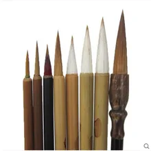 Краски ing щетка 8 шт./компл. изогнутым наконечником ручка традиционная китайская каллиграфия DIY Краски ing инструмент канцелярские акварель Краски щетка