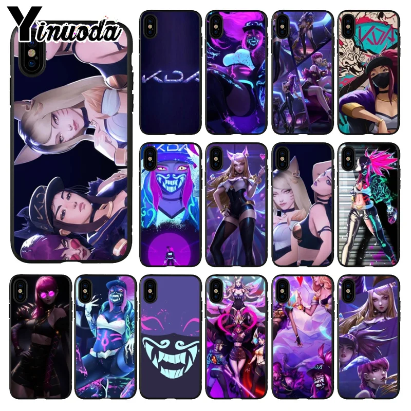 Чехол для телефона Yinuoda lol League of Legends kda kaisa Ahri akali Evelynn iPhone 8 7 6 6S Plus 5 5S SE XR X XS MAX |