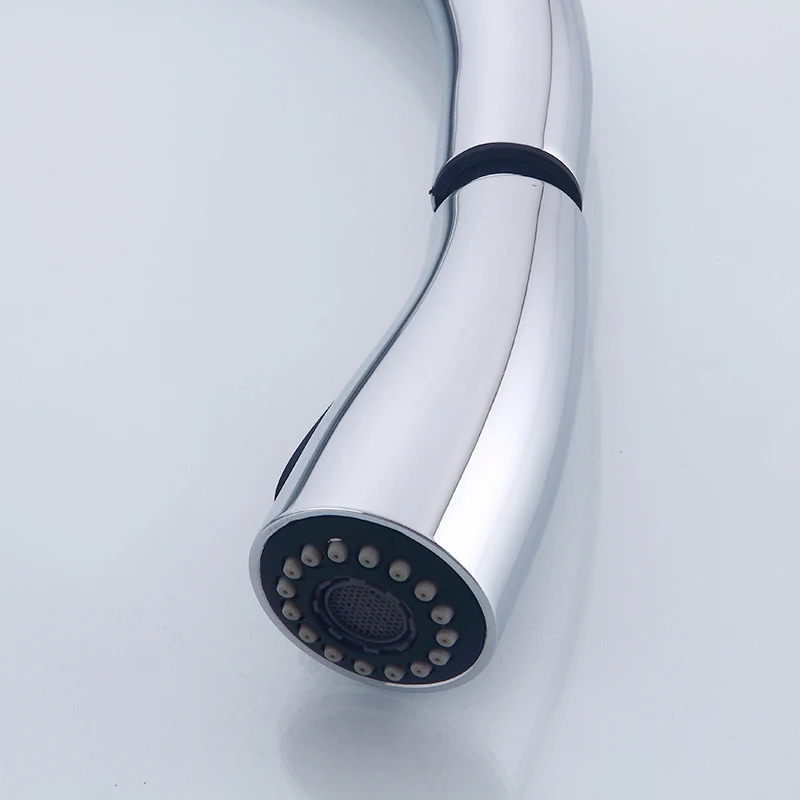 Fapully Kitchen Faucet Pull Out Deck Mounted Mixer Tap Chrome Polished Single Handle Hole Flexible Kitchen Tap Fapully Kitchen Faucet Pull Out Deck Mounted Mixer Tap Chrome Polished Single Handle Hole Flexible Kitchen Tap