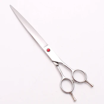 

9" 24cm JP 440C Silver Engraving Logo Grooming-for-dog Big Size Scissors Straight Cutting Shears Pets Hair Shears Add Bag C4005