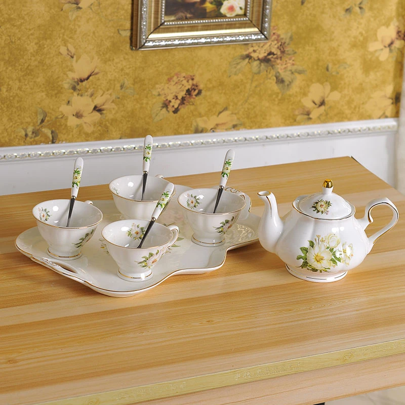 Европейский чайный набор Camellia Bone China британский фарфоровый керамический горшок