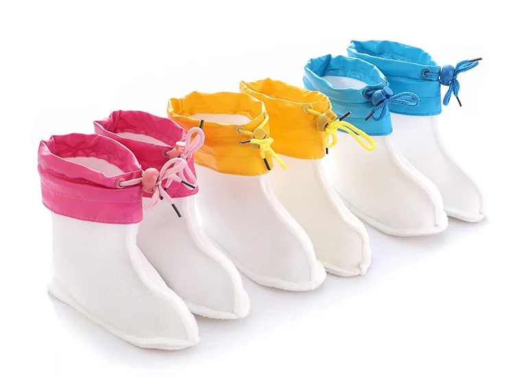 

3-12Y Children's Rain shoes 2019 Warm Inner Boys Girls rain boots Cotton Cover Pu Leather Waterproof Warm Shoes Baby Water Shoes