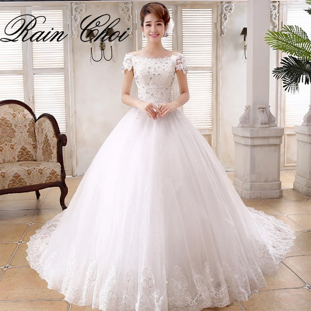 Ball Gown Elegant Tulle Bridal Gowns Short Sleeves Vestido De Noiva Ball Gown Elegant Tulle Bridal Gowns Short Sleeves Vestido De Noiva Renda Lace Wedding Dress 2018