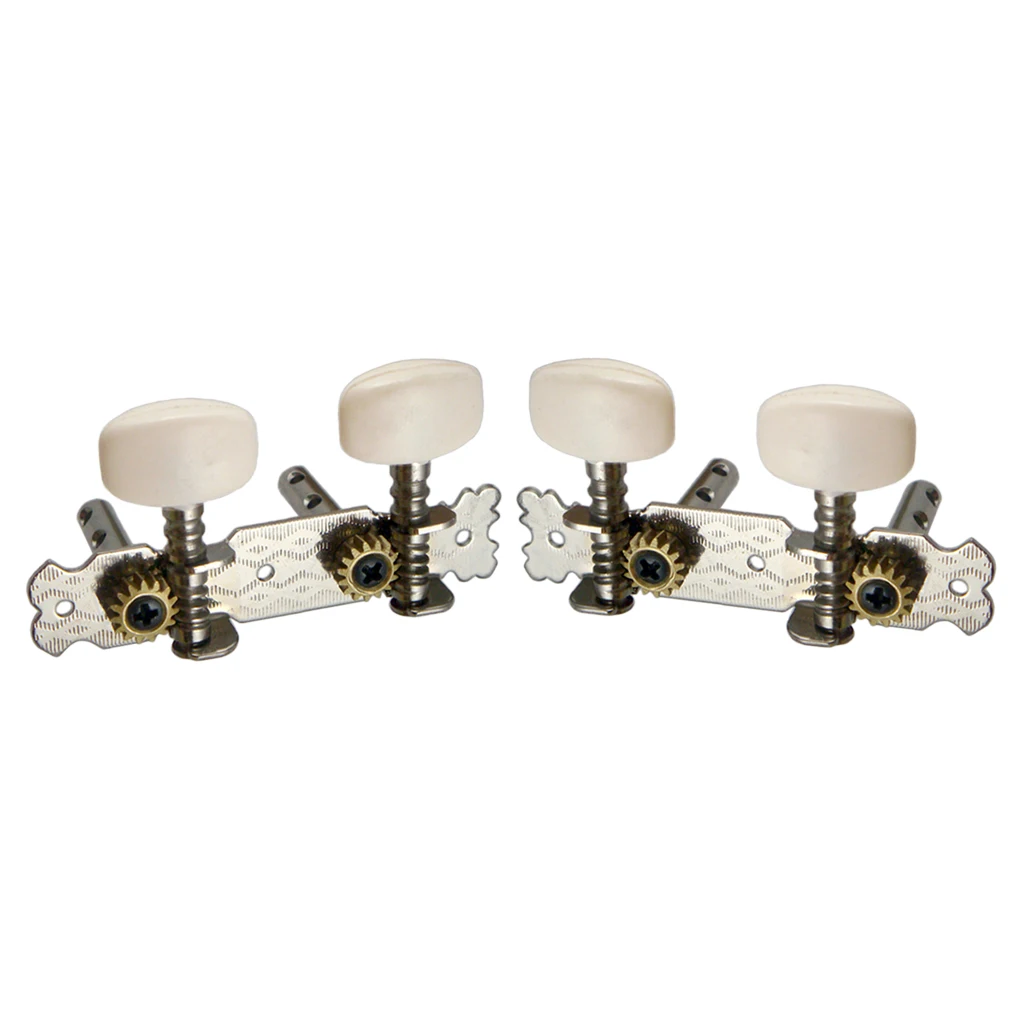 2Pcs Ukulele Guitar Tuner String Tuning Pegs Machine Heads Tuner 2R2L for Ukulele 4 Strings Classical Guitar Accessories