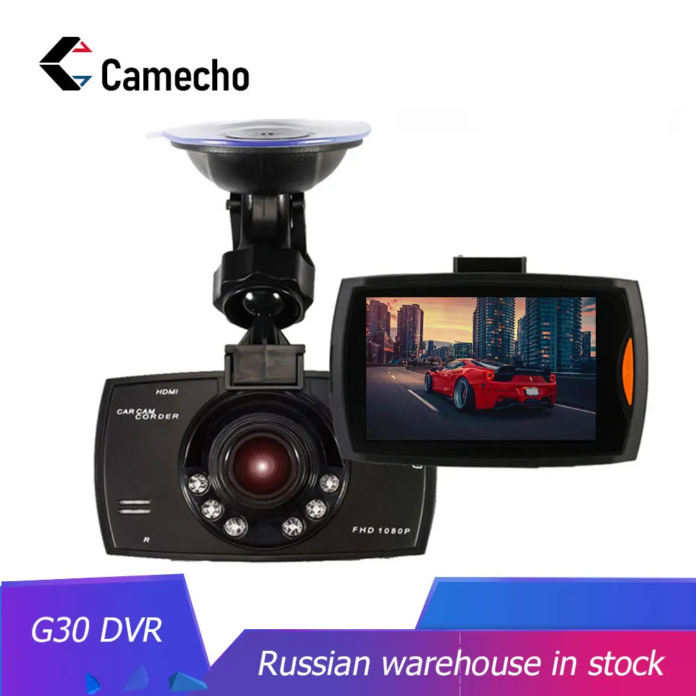 Camecho Dashcam Мини Автомобильный видеорегистратор G30 Full HD 1080P камера с датчиком
