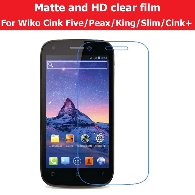 Новая глянцевая и матовая пленка для Wiko Cink Five/Peax II /King/Slim + HD прозрачный глянцевый