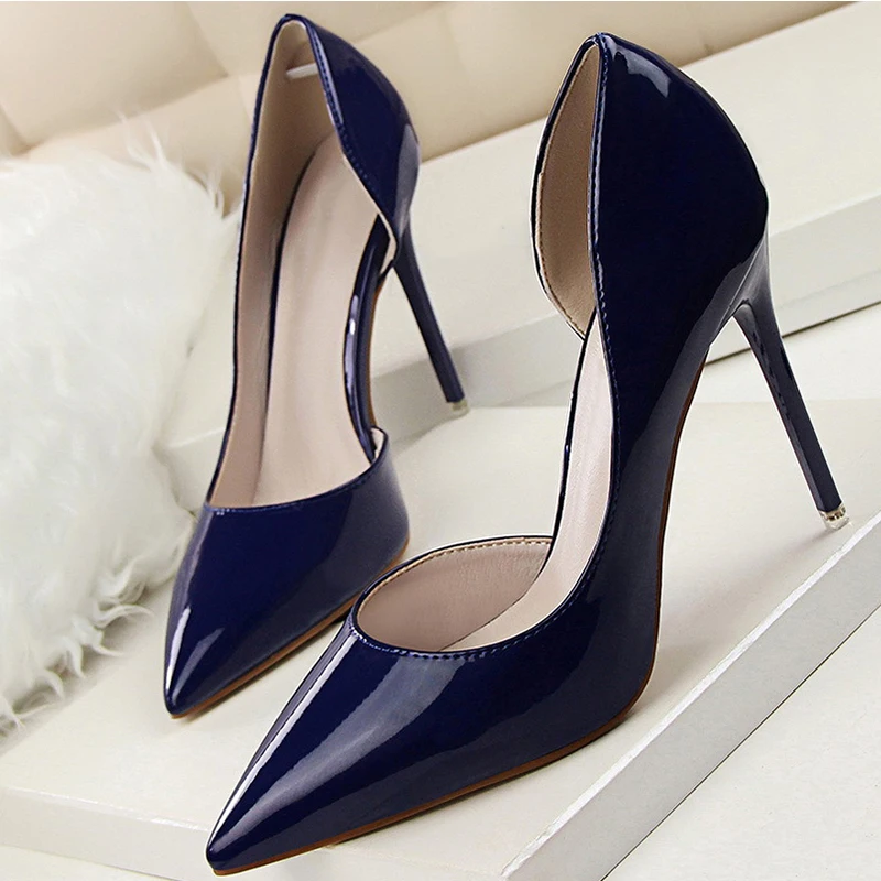 

Women Pumps Spring Autumn High Heels Women Shoes Fashion Pointed Toe Shallow Wedding Party Heels Pumps Shoes 638-5