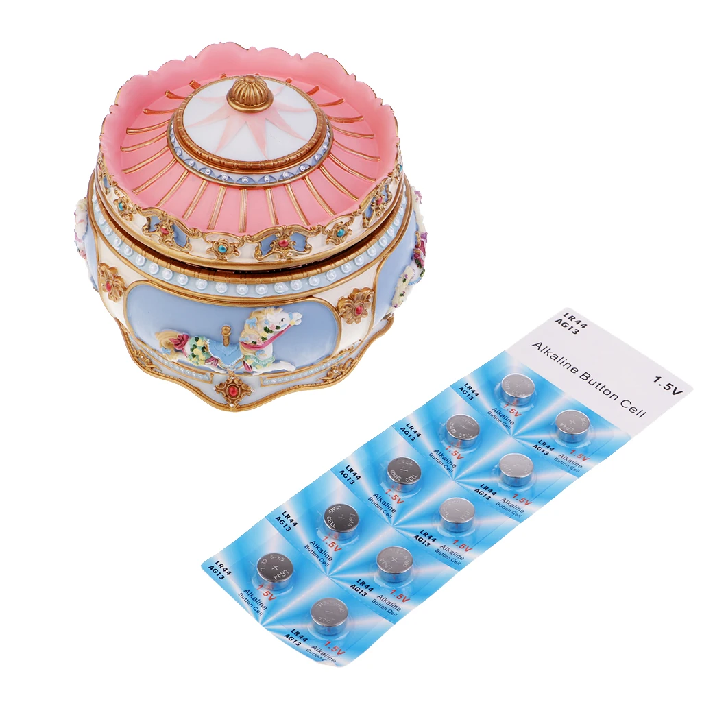 Retro Music Box with LED Flash Light Kids Christmas Birthday Gift Canon in D