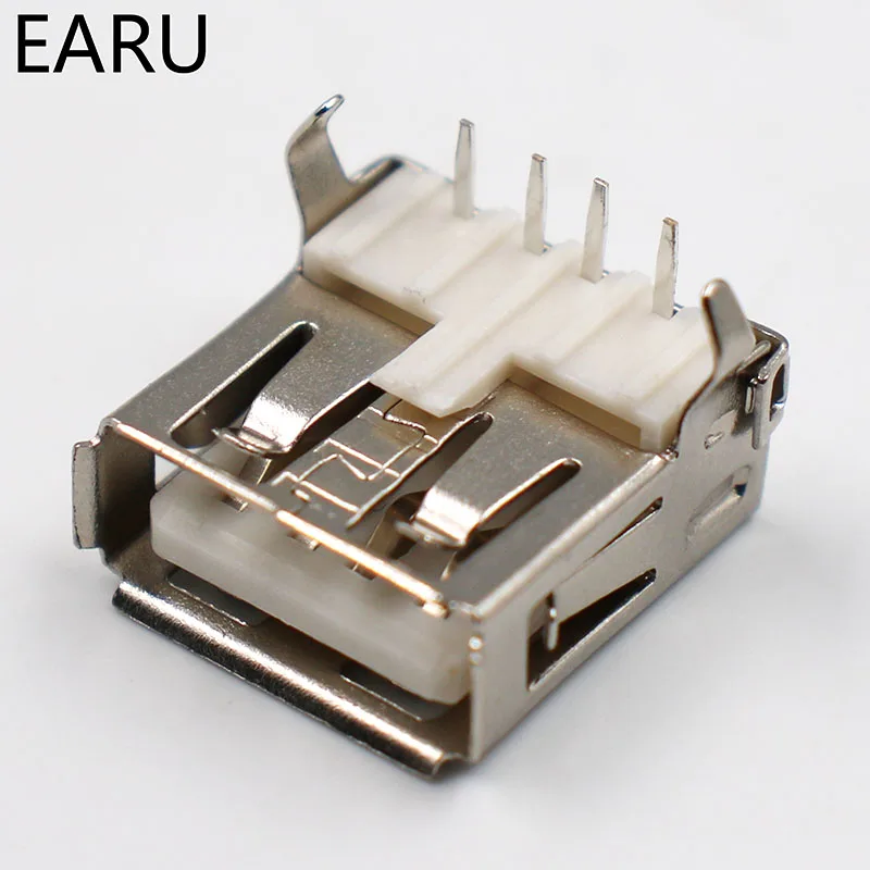 USB 2 0 4 pin A Тип гнездовой разъем G54 фута 90 градусов передачи данных зарядный адаптер