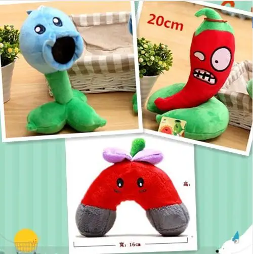 1 Peluche Vs 20 Zombies Stili Pz 13 Cm 3 Piante IDH29EWY