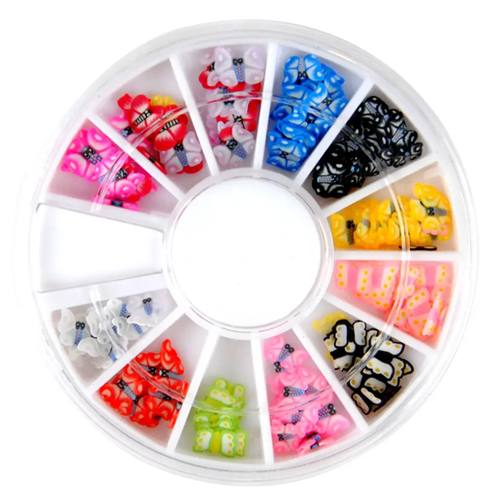 7 Wheel Crystal Mixed Color Stone Nail Rhinestone 3D Nail Art Decoration Accessories Irregular Beads DIY Design Manicure Diamond - Цвет: 7